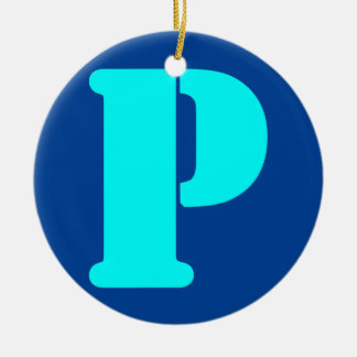 Roligt Brev P Alphabet Teacher Kindergarten Julgransprydnad Keramik