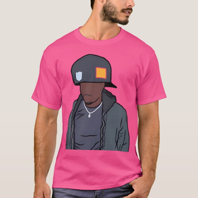 Roligt Brian Robinson Jr. Big Hat T Shirt (Framsida)