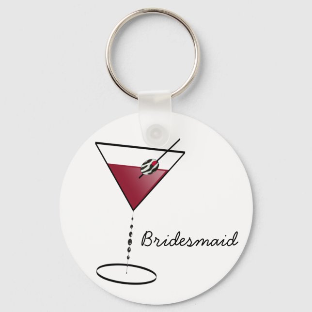 Roligt Bridesmaid Favors Nyckelring (Framsida)