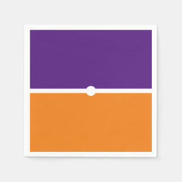 Roligt Bright Banded Lila Orange Färg Blocks Pappersservett