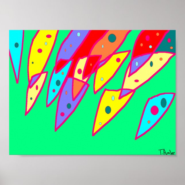 Roligt Bright Bild Poster (Framsidan)