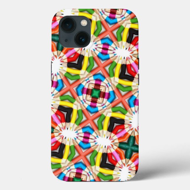 Roligt Bright Färgpenna Kaleidoscope Mönster (Baksida)