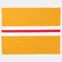 Roligt Bright Golden Gult Red White Tävla Rand