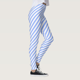 Roligt Bright Lila Diagonal strimlad Leggings