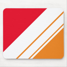 Roligt Bright Red Tangerine Trendsetter White Rand Musmatta