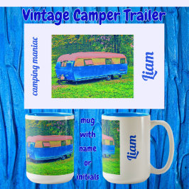 Roligt Bright Vintage Camper Trailer Två-Tonad Mugg