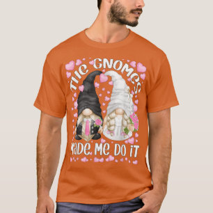 Roligt bröllop brud och brudgum motiv Tomtarna gal T Shirt