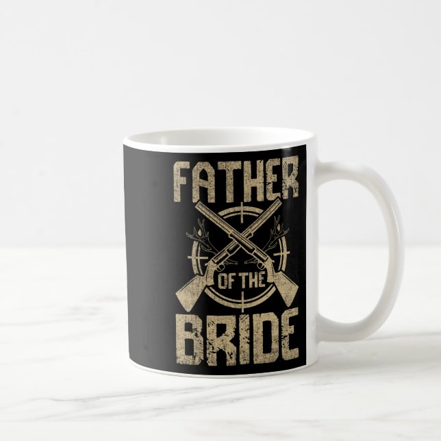 Roligt Bröllop Far Till Bruden Jakt  Kaffemugg (Höger)