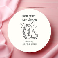 Roligt bröllop ringar bröllop