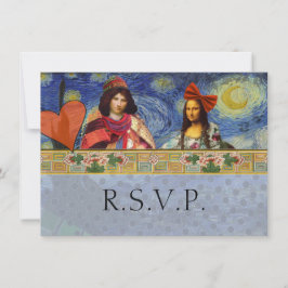 Roligt bröllop RSVP Barock Ornament figurativt OSA Kort