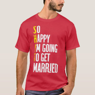 Roligt Bröllop Sarksast Brudgum Brud Förlovning Br T Shirt