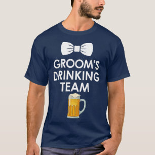 Roligt bröllop Sjungkarlsfest Brudgummens drickand T Shirt