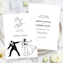 Roligt bröllop söta par