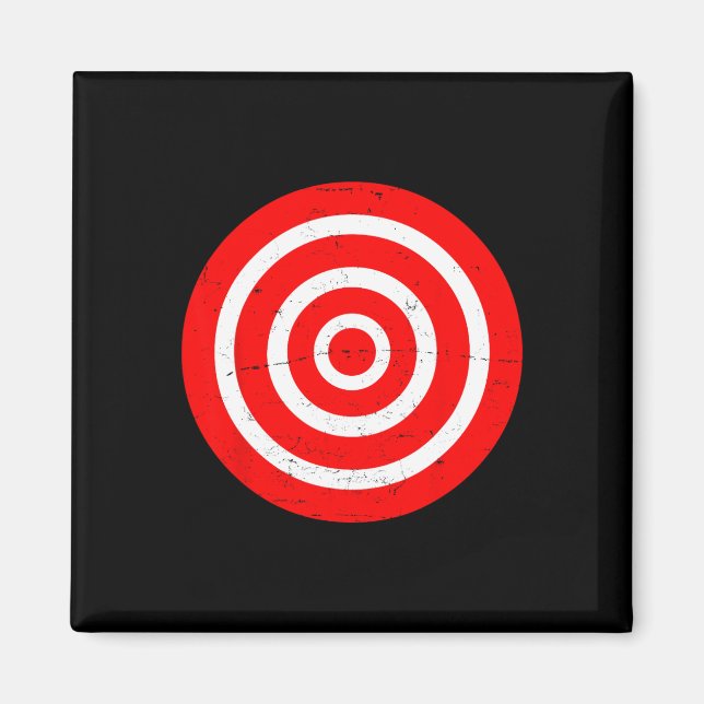 Roligt Bullseye Target Bulls Öga Skojjar Gift-arch Magnet (Framsidan)