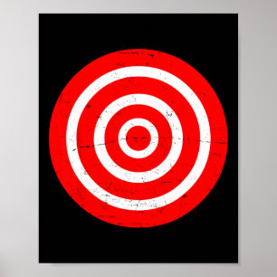 Roligt Bullseye Target Bulls Öga Skojjar Gift-arch Poster