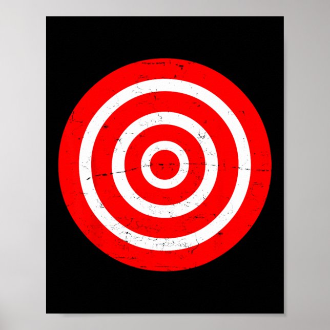 Roligt Bullseye Target Bulls Öga Skojjar Gift-arch Poster (Framsidan)