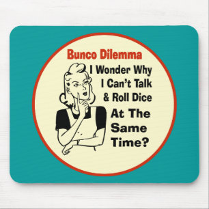Roligt Bunco dilemma med den Retro kvinnan Musmatta