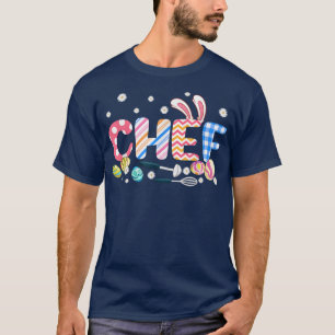 Roligt Bunny Chef Bunnies Eggs Hunting Påsk Day T Shirt