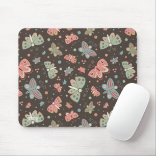 Roligt Butterflies Mönster Inspirief Mouse Pad Musmatta