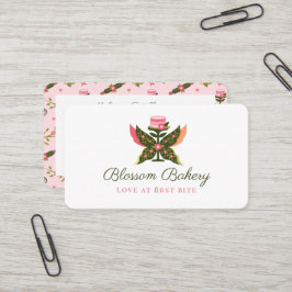 Roligt Butterfly Blommar Blommigt Garden Bakery Ca Visitkort