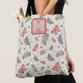Roligt Butterfly Initial Monogram Inspiritivity to Tygkasse