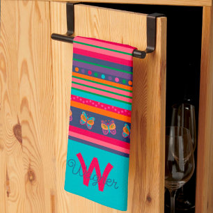 Roligt Butterfly Rand Snyggt - ursprungligt eftern Kökshandduk