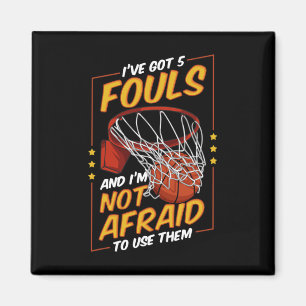 Roligt Bysketbyll Player 5 Fouls Defence Fouls Fou Magnet