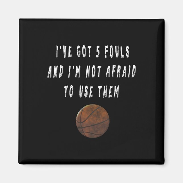 Roligt Bysketbyll Player Sopor Talking Tees Coach  Magnet (Framsidan)