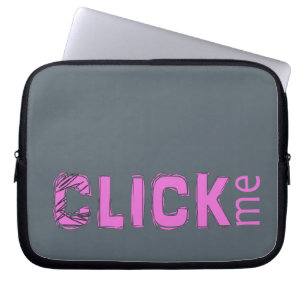 Roligt (C) slicka mig issäkerhetsbrytarerosor Laptop Sleeve