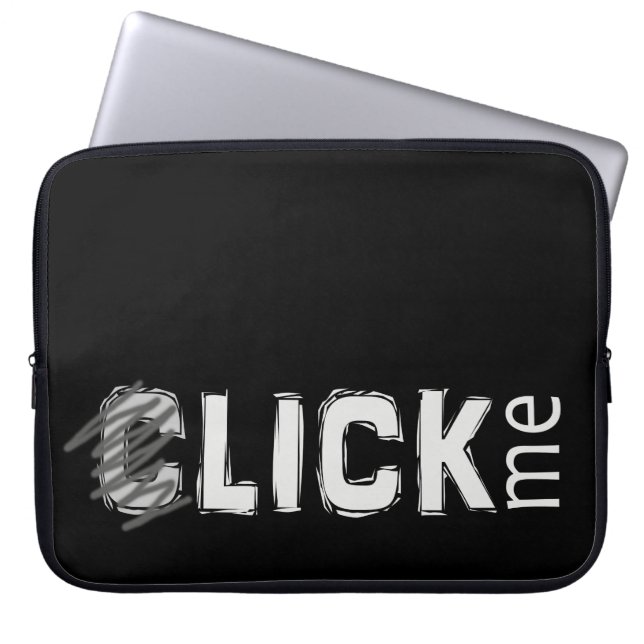 Roligt (C) slicka mig ljus text för Laptop Sleeve (Framsidan)