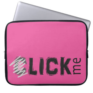 Roligt (C) slicka mig text för Laptop Fodral