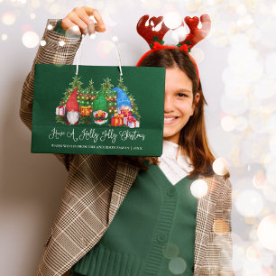 Roligt Calligraphy Holly Jolly julgrupes Grönt