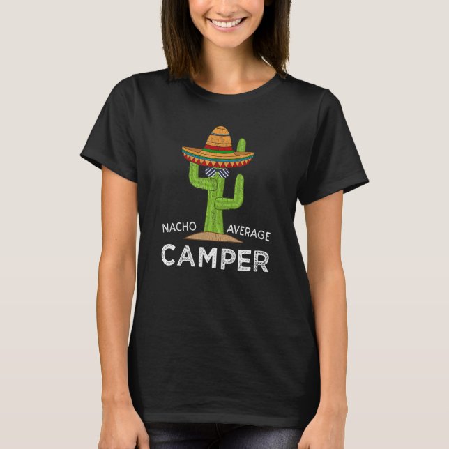 Roligt Camping Humor Meme Say Camper T Shirt (Framsida)