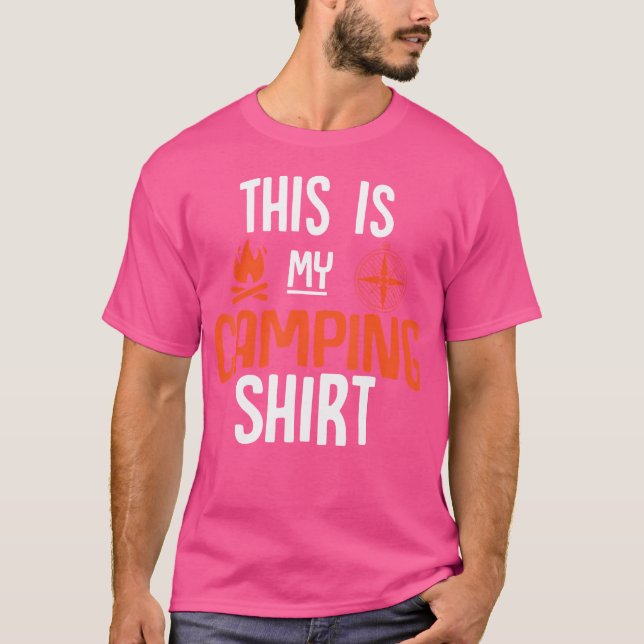 Roligt Camping Wilderness Site Shirt för Campers s T (Framsida)