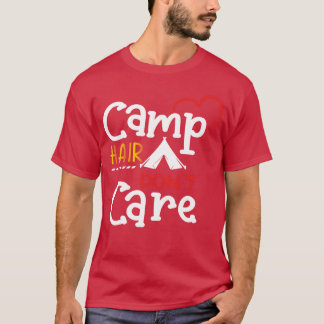 Roligt campinghår, bryr sig inte om t shirt