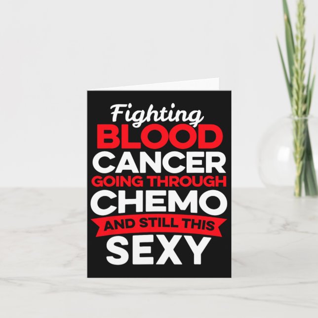 Roligt Cancerbekämpning Blodcancer Patient Chemo T Kort (Framsida)