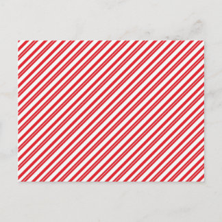 Roligt Candy cane Röda och vita Mönster Rand Vykort
