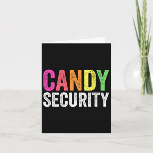 Roligt Candy Security Halloween Costume Kort