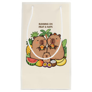 Roligt Capybara-inslagspapper – Frukt & Tupplur