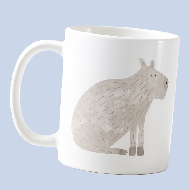 Roligt Capybara Kaffemugg (Fun capybara animal wildlife coffee mug)