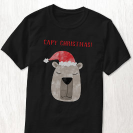 Roligt Capybara Personlig jul T Shirt