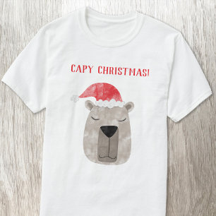 Roligt Capybara Personlig jul T Shirt