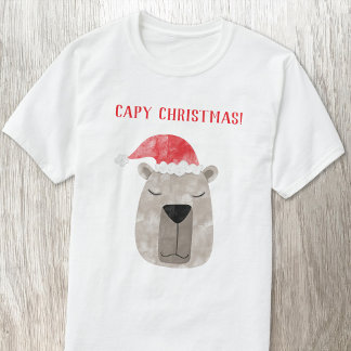 Roligt Capybara Personlig jul T Shirt