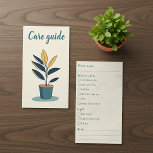 Roligt Care Guide for house Plant Shop Orders Tilläggskort