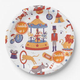 Roligt Carnival Kids' Birthday Circus Mönster Clow