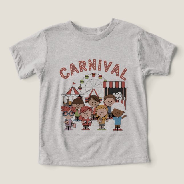 Roligt Carnival T Shirt (Design Framsida)