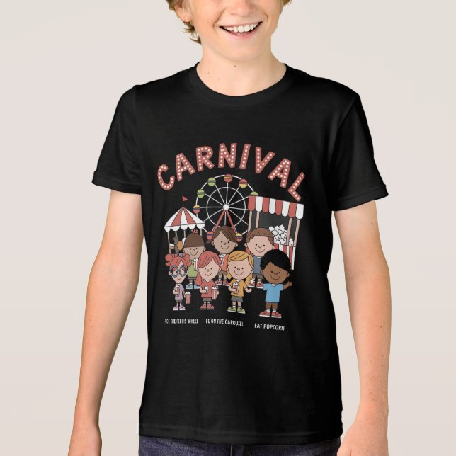Roligt Carnival T Shirt (Framsida)