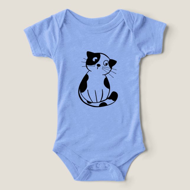 Roligt Cat Graphic Infant Tee for Tiny Explorer (Design Framsida)