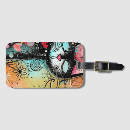 Roligt Cat Modern Stil Bagagebricka