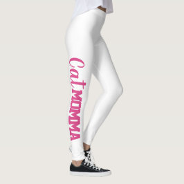 roligt CAT MOMMA-typografi | Leggings